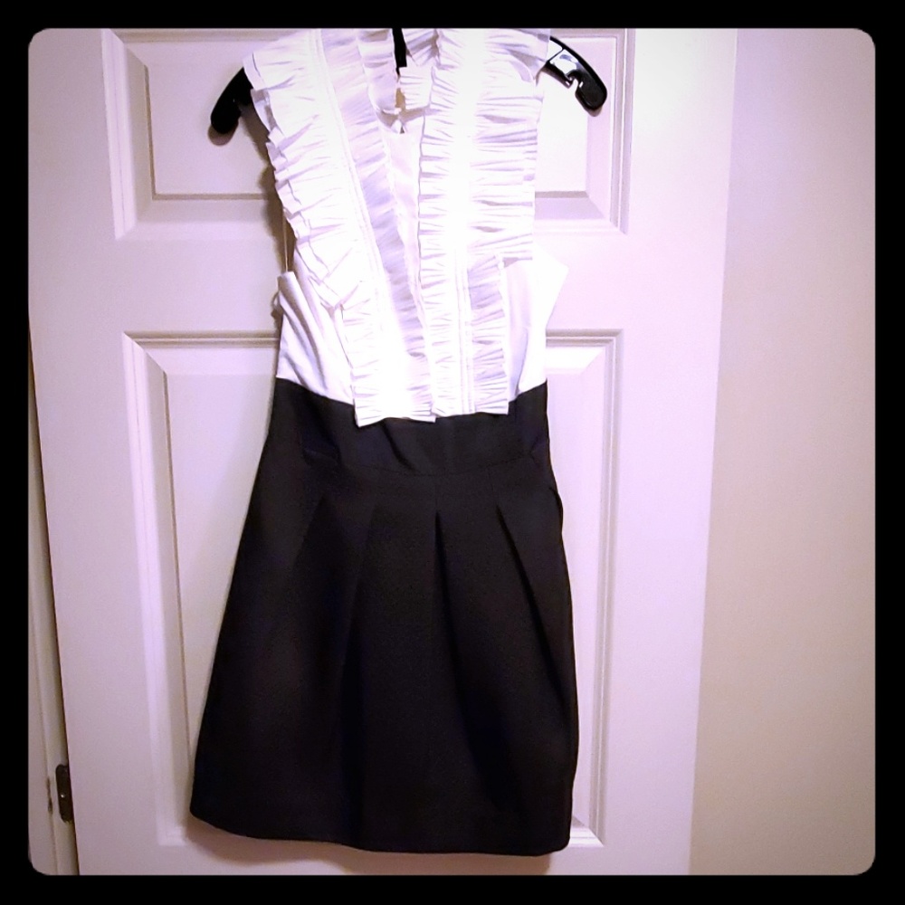 Black and white dress